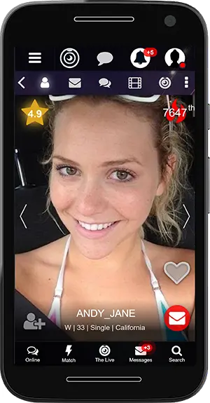 Mød folk på mobilen ved hjælp af appen Live Chat