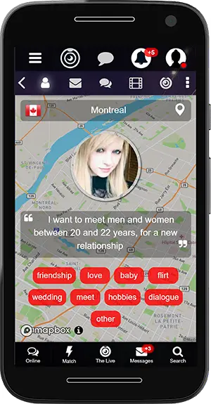 Live Chat member location