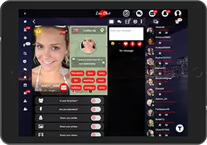 Meet on Tablet on the Live Chat application