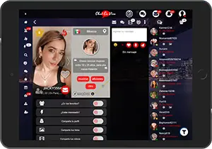 Reunirse en tableta en la aplicación Chat En Vivo