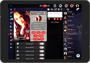 Faites des rencontres sur Tablette sur l'application Direct Tchatche
