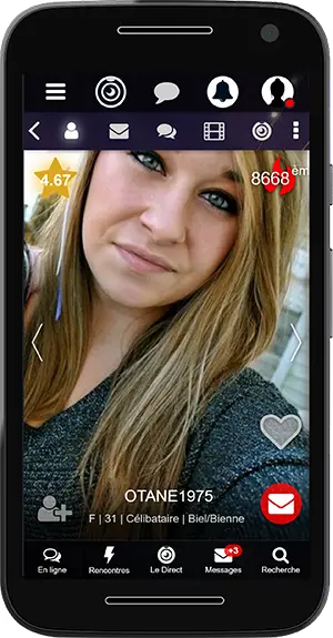 Faites des rencontres sur Mobile sur l'application Direct Tchatche
