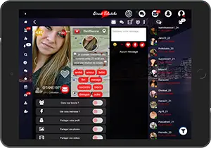 Faites des rencontres sur Tablette sur l'application Direct Tchatche